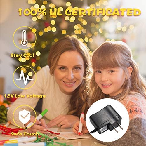 GOFLAME 6FT Pre-Lit Fiber Optic Christmas Tree - 220 Branch Tips - UL-Certified - Perfect Holiday Décor for Home, Office